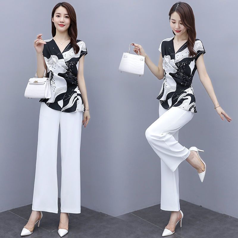 Tailored Trouser Wide - 2025年夏 レディース パンツセット 2ピース テーラード風 新作