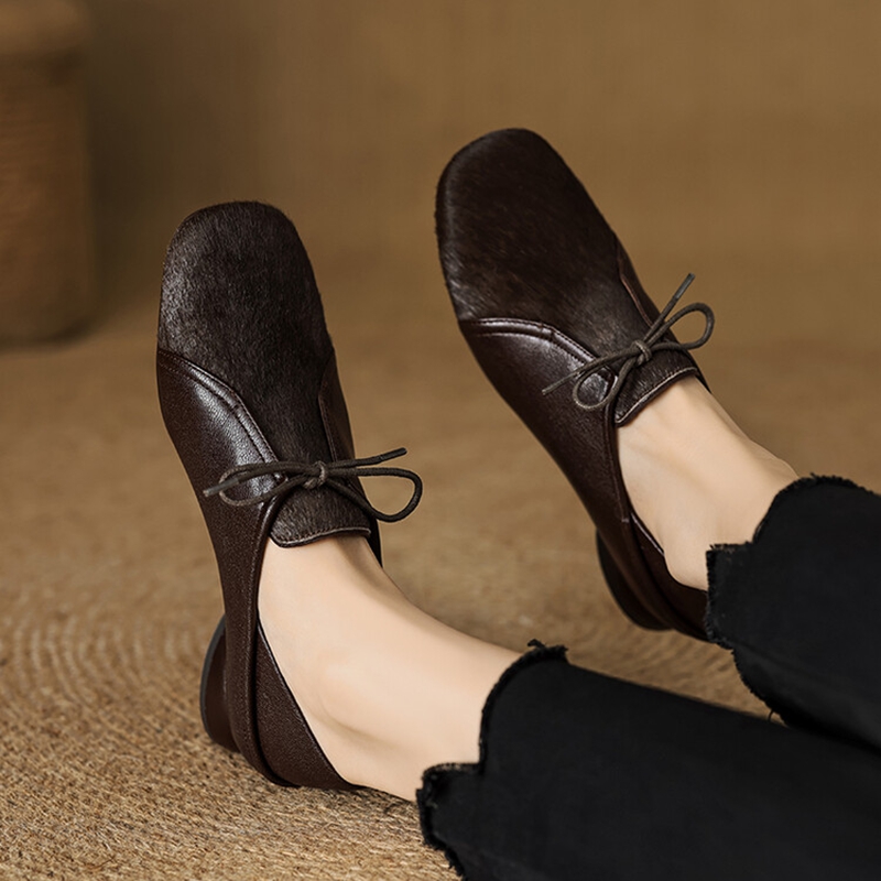 女性のための本革の靴,四角いつま先のパンプス,奇妙なかかとの - Womens Heels のレビューと価格