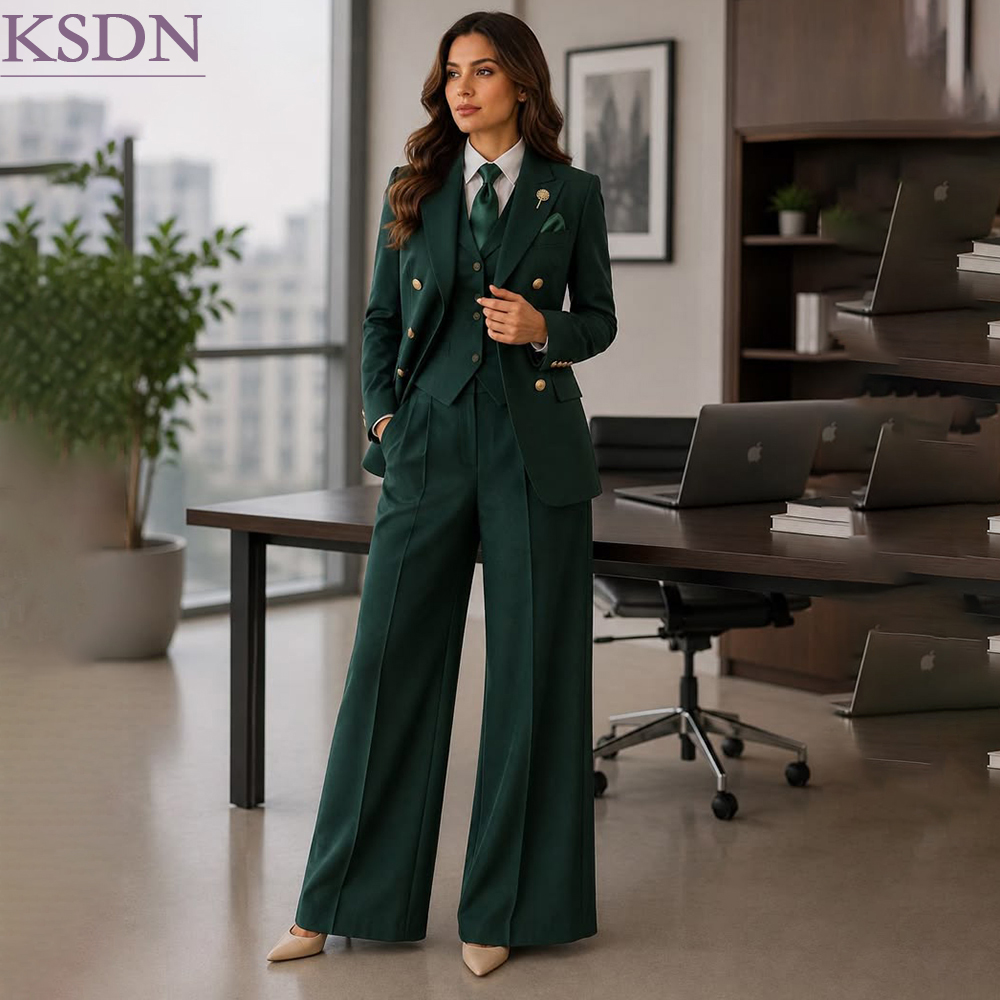 ビジネスシーンに最適な、フォーマルな緑色のレディーススーツ。 - Womens Blazer のレビューと価格