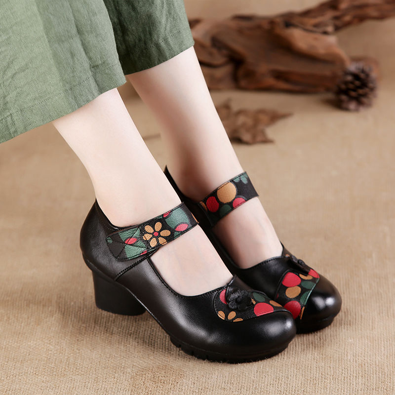 女性のための豪華な花柄のウェッジヒール,スタイリッシュな靴, - Womens Heels のレビューと価格