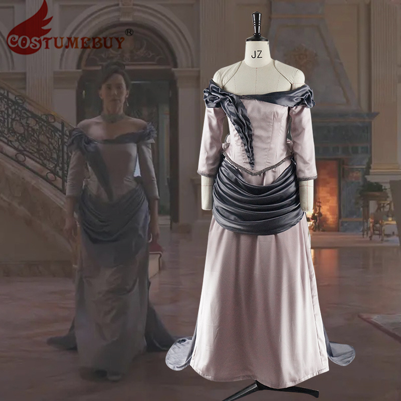 金の時代の衣装ミセス・バーサ・ラッセルコスプレドレスオフショ - Evening Gown のレビューと価格