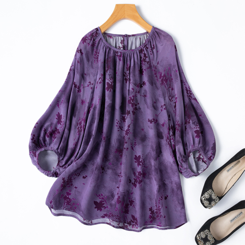 レディースシルクブラウス 100% マルベリークレープシルク - Silk Blouse のレビューと価格