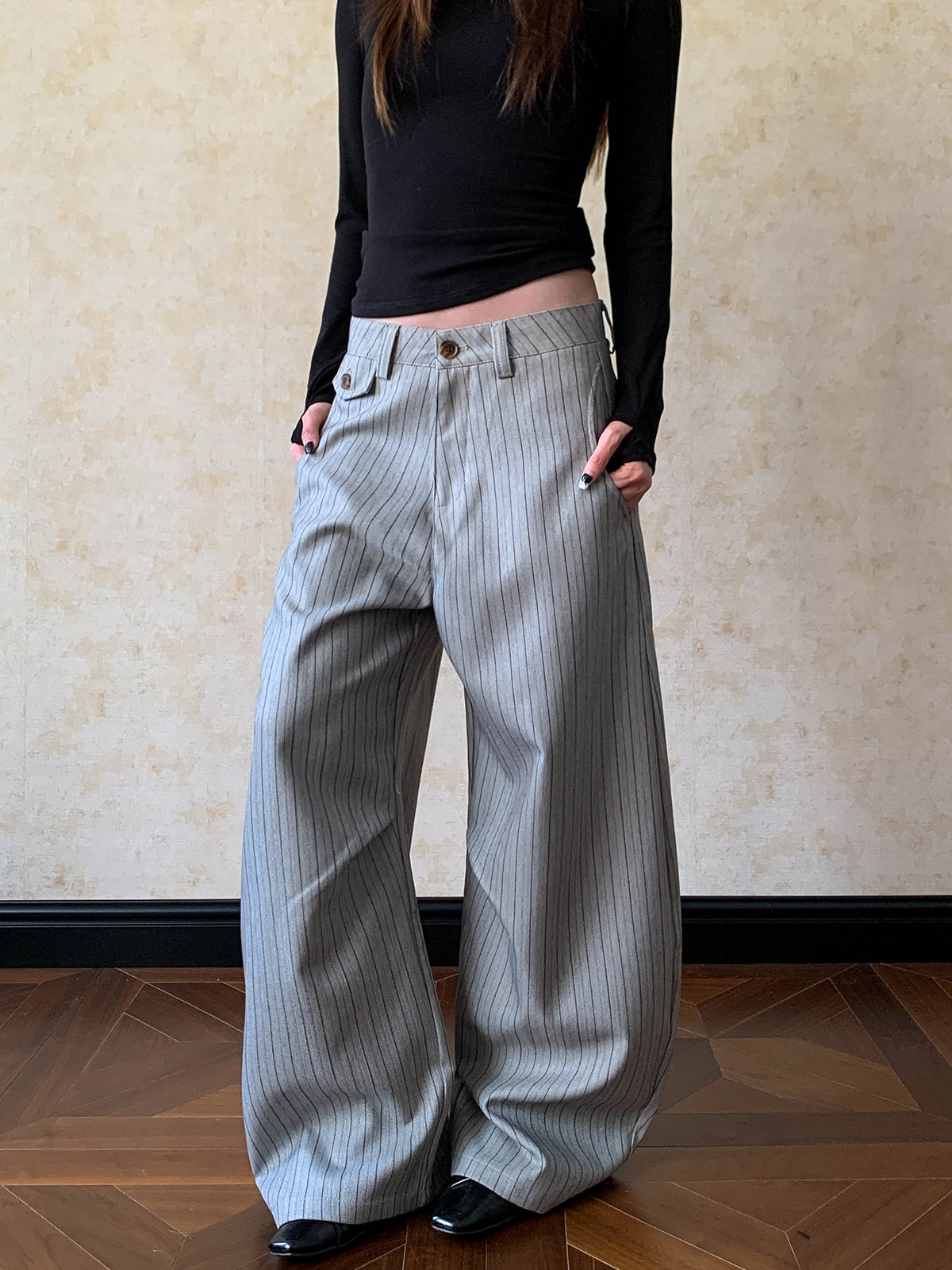 アメリカンストリートスタイル、メンズ＆レディース、ナイフプリ - Tailored Trouser Wide のレビューと価格