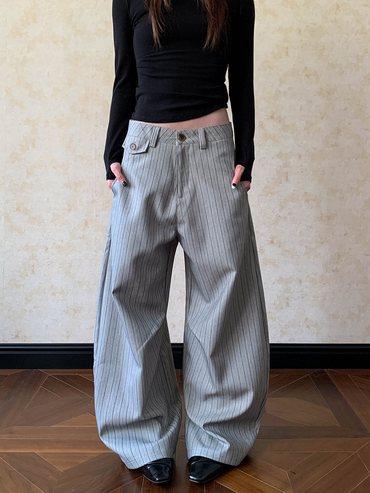 アメリカンストリートスタイル、メンズ＆レディース、ナイフプリ - Tailored Trouser Wide のレビューと価格