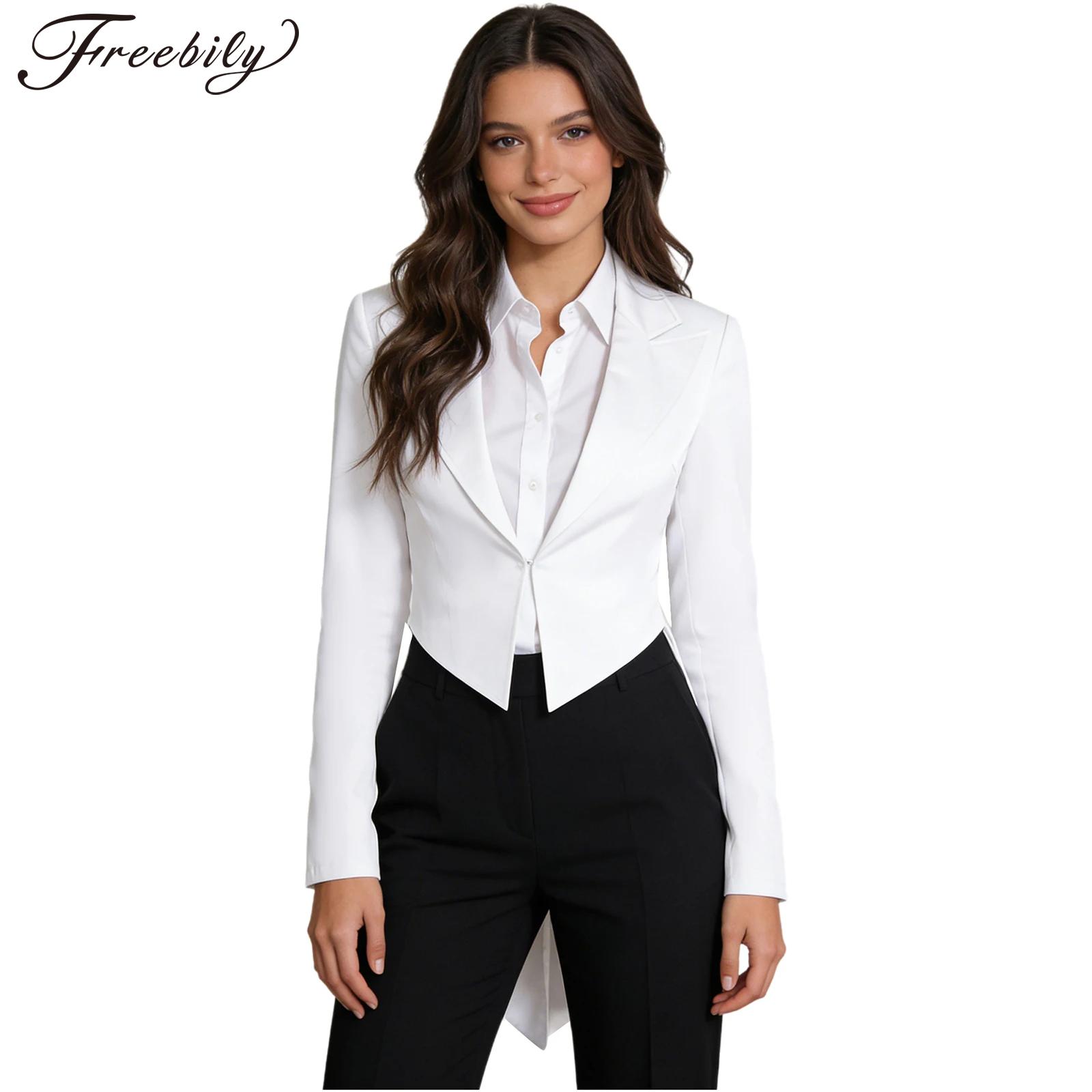 レディースナイトクラブカクテル燕尾服ウェイトレスコスプレ衣装 - Womens Blazer のレビューと価格